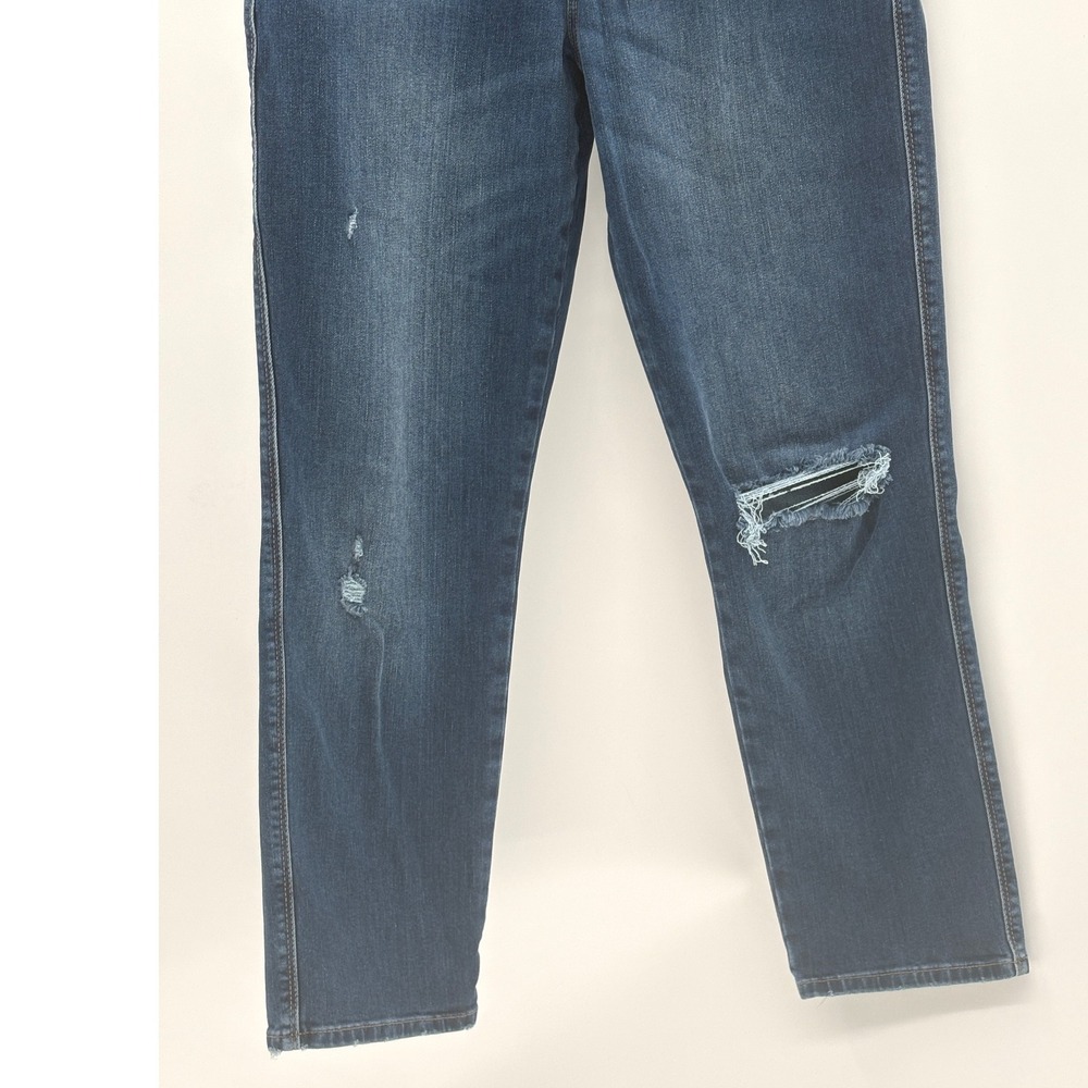 Frame Jeans Le Sylvie Crop Women‎ Size 28 Blue High Rise Distressed - Picture 4 of 11